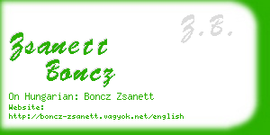 zsanett boncz business card